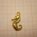 Морской конек. Подвеска под золото.