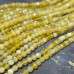 Опал желтый, самые мелкие граненые бусины из камня, 3 мм ААА качество (нить, ок. 40 см.)