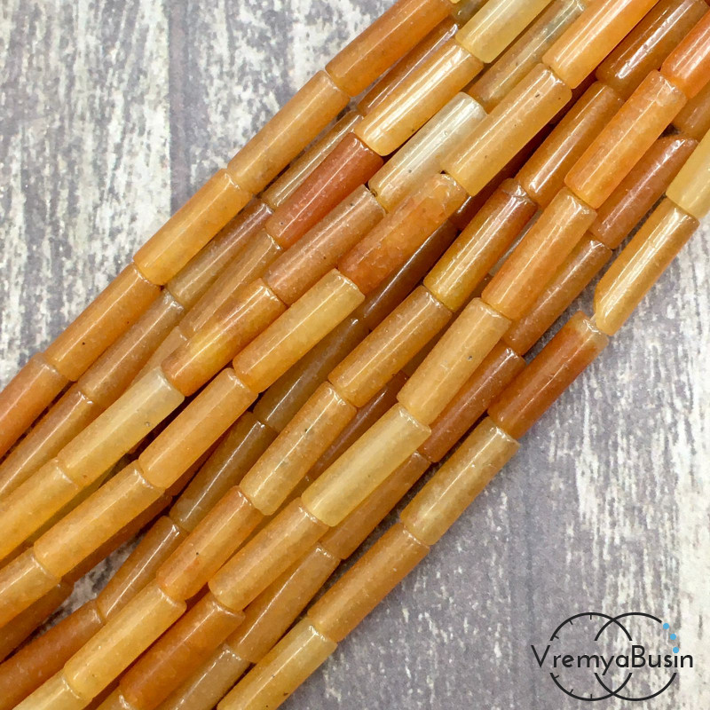 Сердолик. Трубочка гладкая 4х14мм (нить, ок. 28 шт.) 