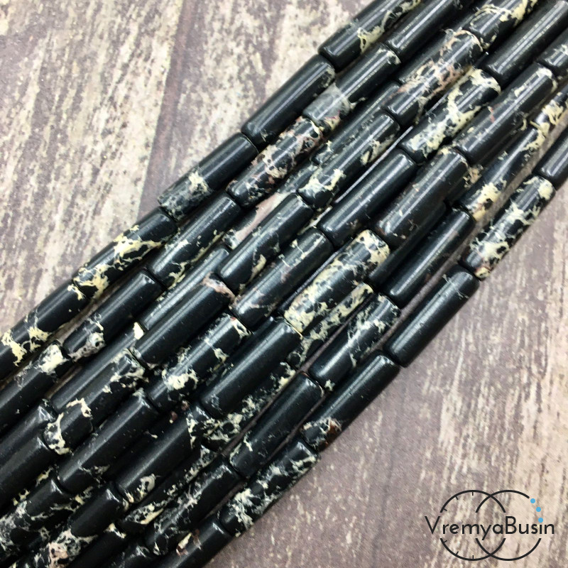 Варисцит. Трубочка гладкая 4х14мм (нить, ок. 28 шт.) 