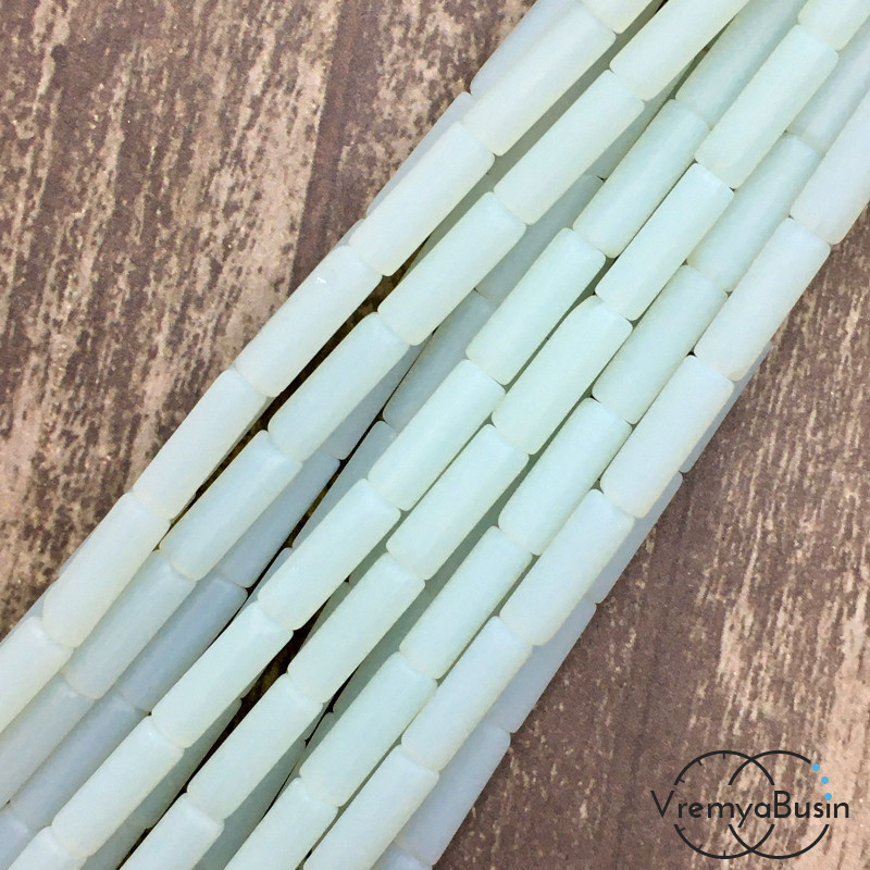 Бусины из камня. Трубочка гладкая 4х14мм (нить, ок. 28 шт.) 