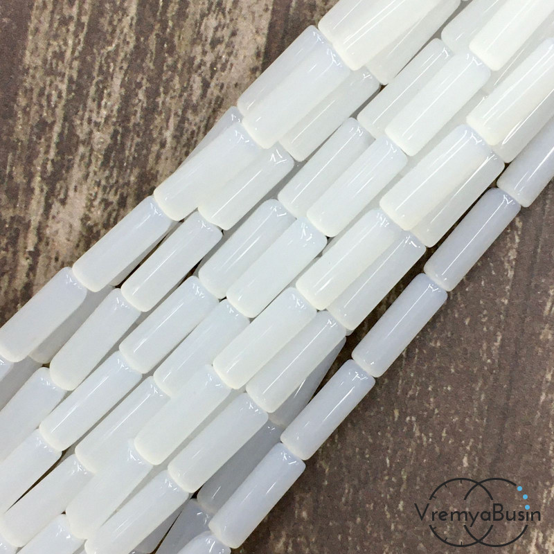 Бусины из камня. Трубочка гладкая 4х14мм (нить, ок. 28 шт.) 