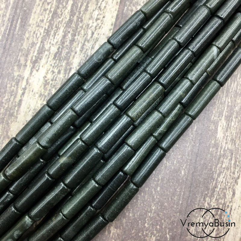 Бусины из камня. Трубочка гладкая 4х14мм (нить, ок. 28 шт.) 