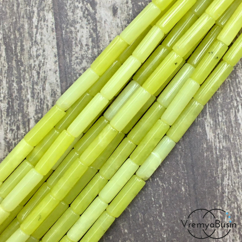 Бусины из камня. Трубочка гладкая 4х14мм (нить, ок. 28 шт.) 