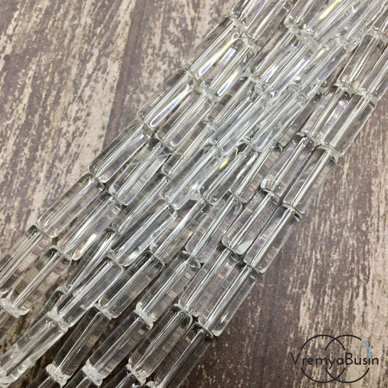 Бусины из камня. Трубочка гладкая 4х14мм (нить, ок. 28 шт.) 