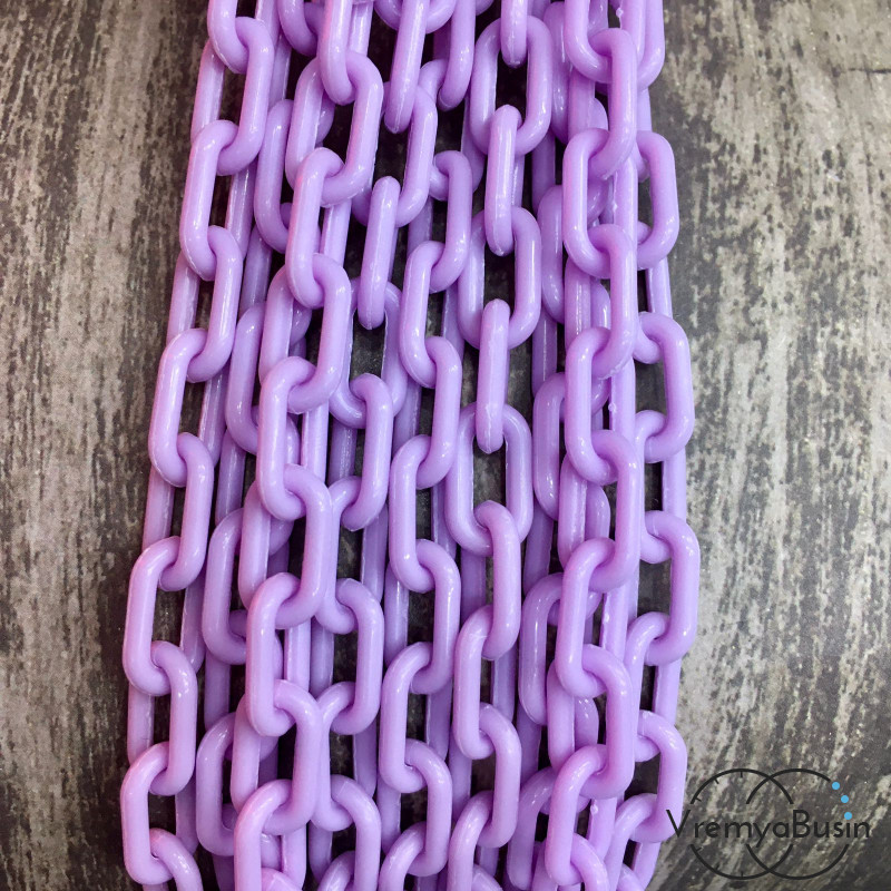 Цепь акриловая неразъемная, звено 8х13 мм (1 м.)