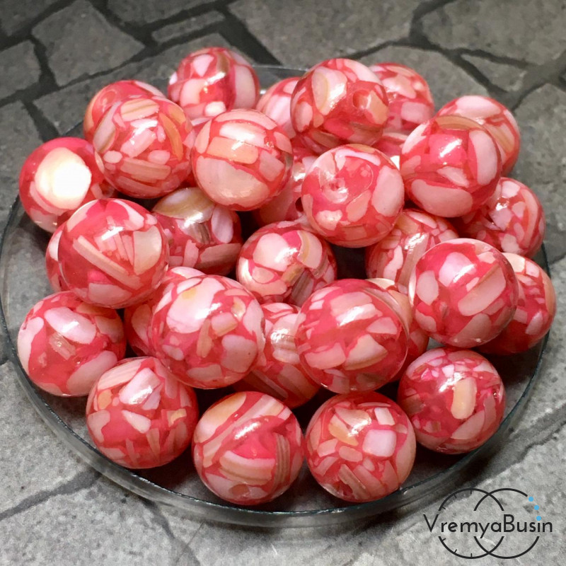 Мозаика из перламутра, шарик гладкий 10 мм (1 шт.)