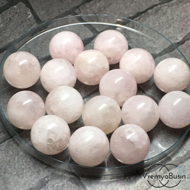 Морганит, розовый берилл натур., шарик гладкий 10 мм (1 шт.)