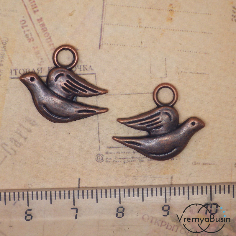 Голубь. Подвеска под медь