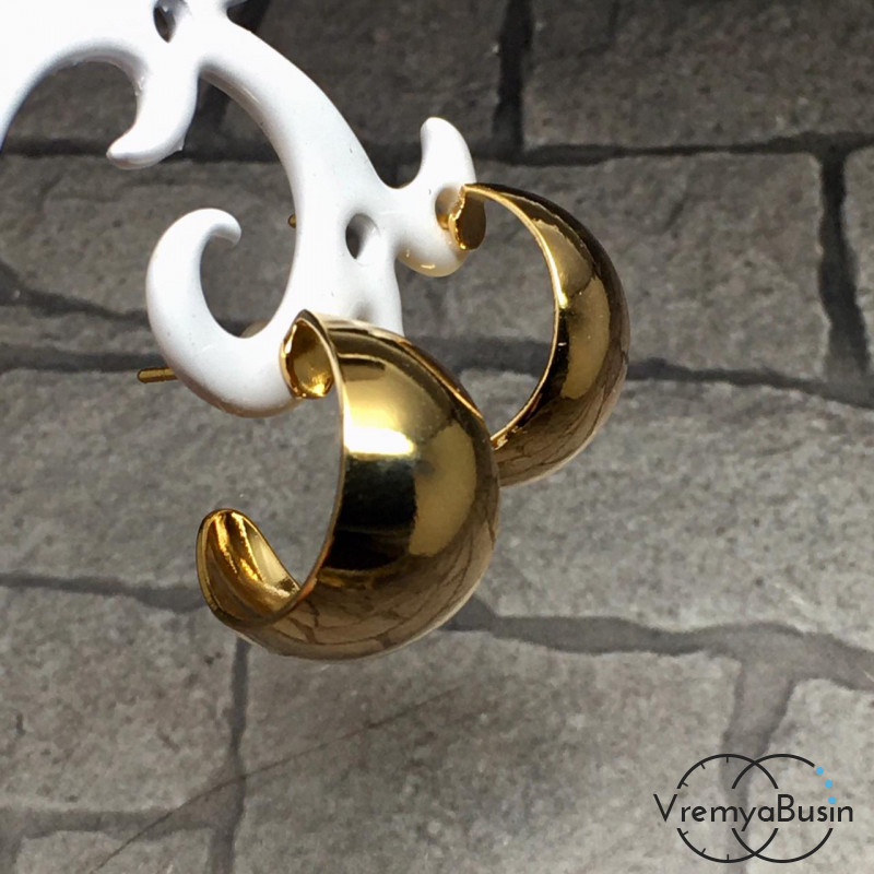 Швензы-гвоздики из латуни с позолотой (1 пара)