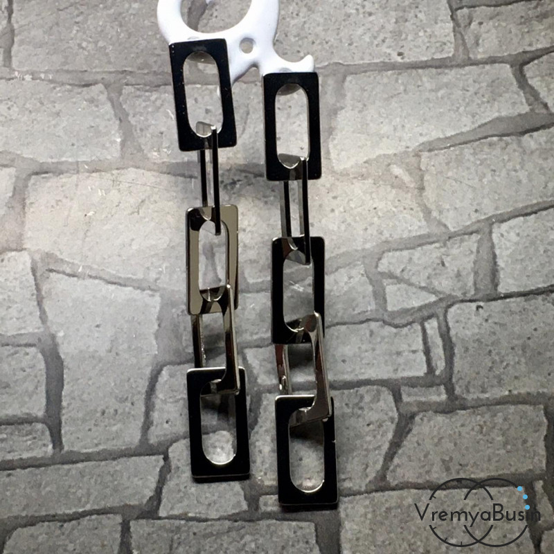 Швензы-гвоздики из латуни с родиевым покрытием (1 пара)