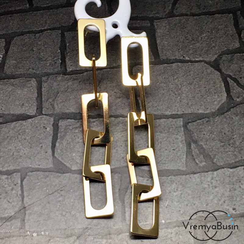 Швензы-гвоздики из латуни с позолотой (1 пара)