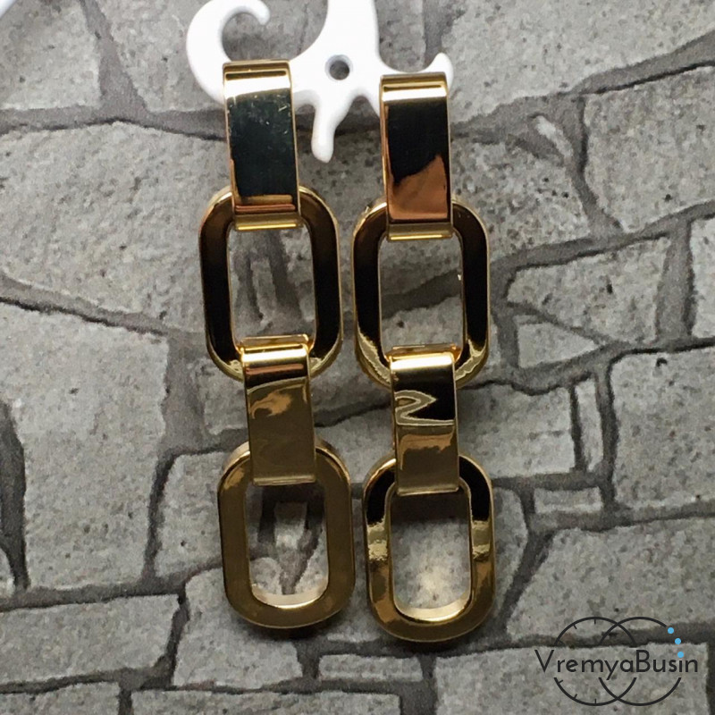 Швензы-гвоздики из латуни с позолотой (1 пара)