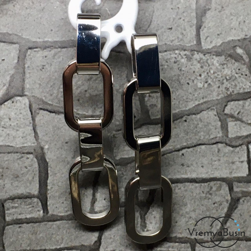 Швензы-гвоздики из латуни с родиевым покрытием (1 пара)