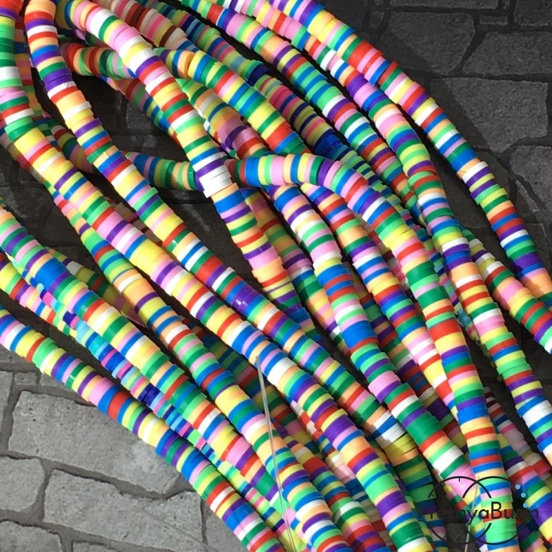 Бусины-разделители резиновые, диски 1х6 мм (нить, ок. 300 шт.)